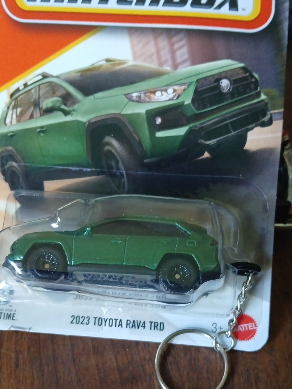 Matchbox 2023 Toyota RAV4 TRD Keychain in Metallic Green